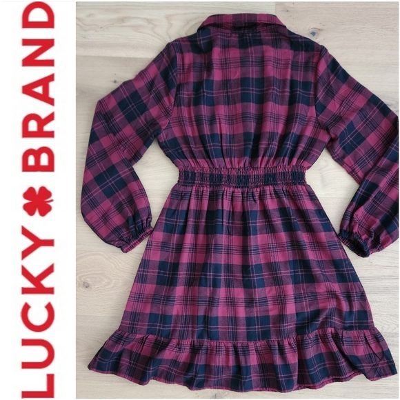 Flannel Ruffle Dress - Picture 3 of 4